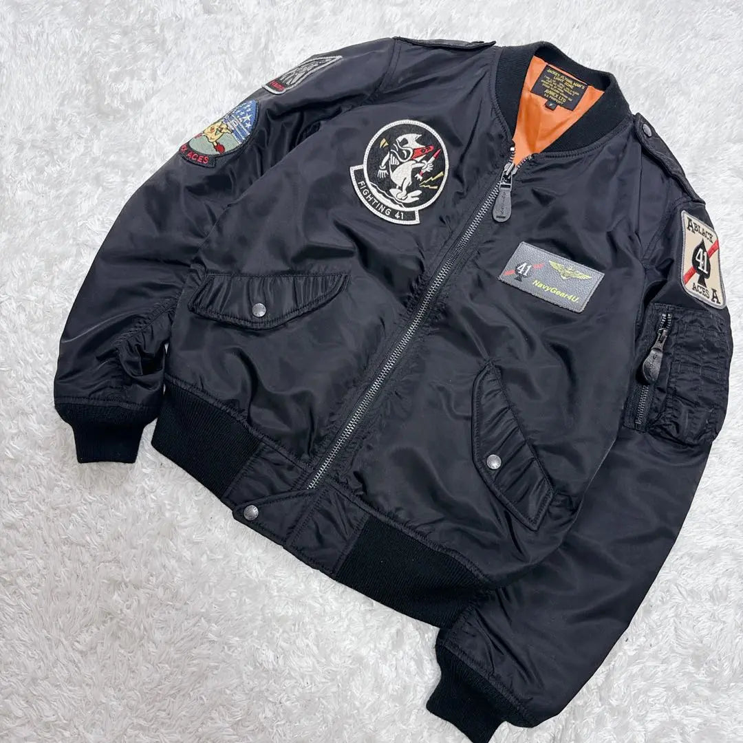 [Hard to get] AVIREX MA-1 flight jacket top gun M patch