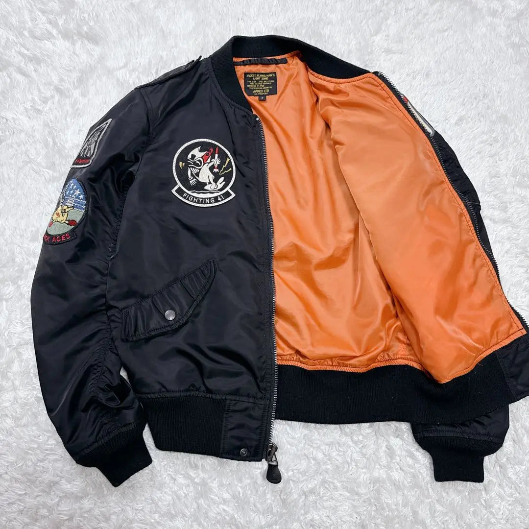 [Hard to get] AVIREX MA-1 flight jacket top gun M patch