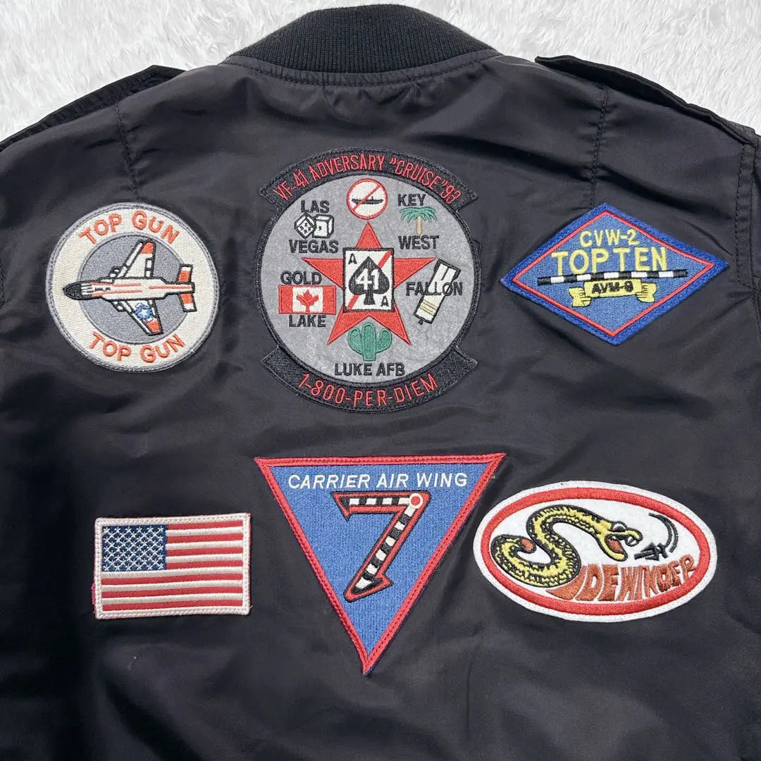 [Hard to get] AVIREX MA-1 flight jacket top gun M patch