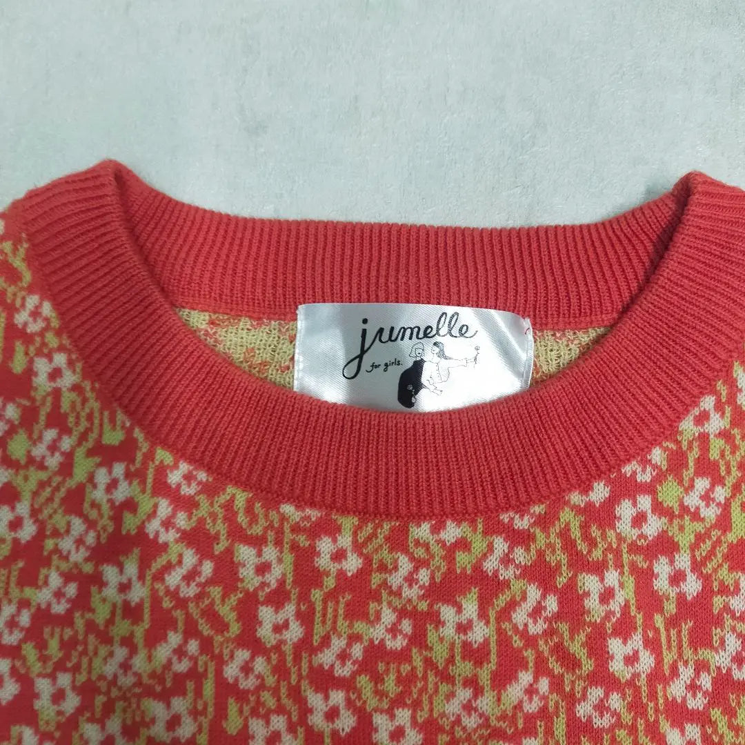 Jumelle - Jersey de punto de verano de manga corta con estampado floral para mujer