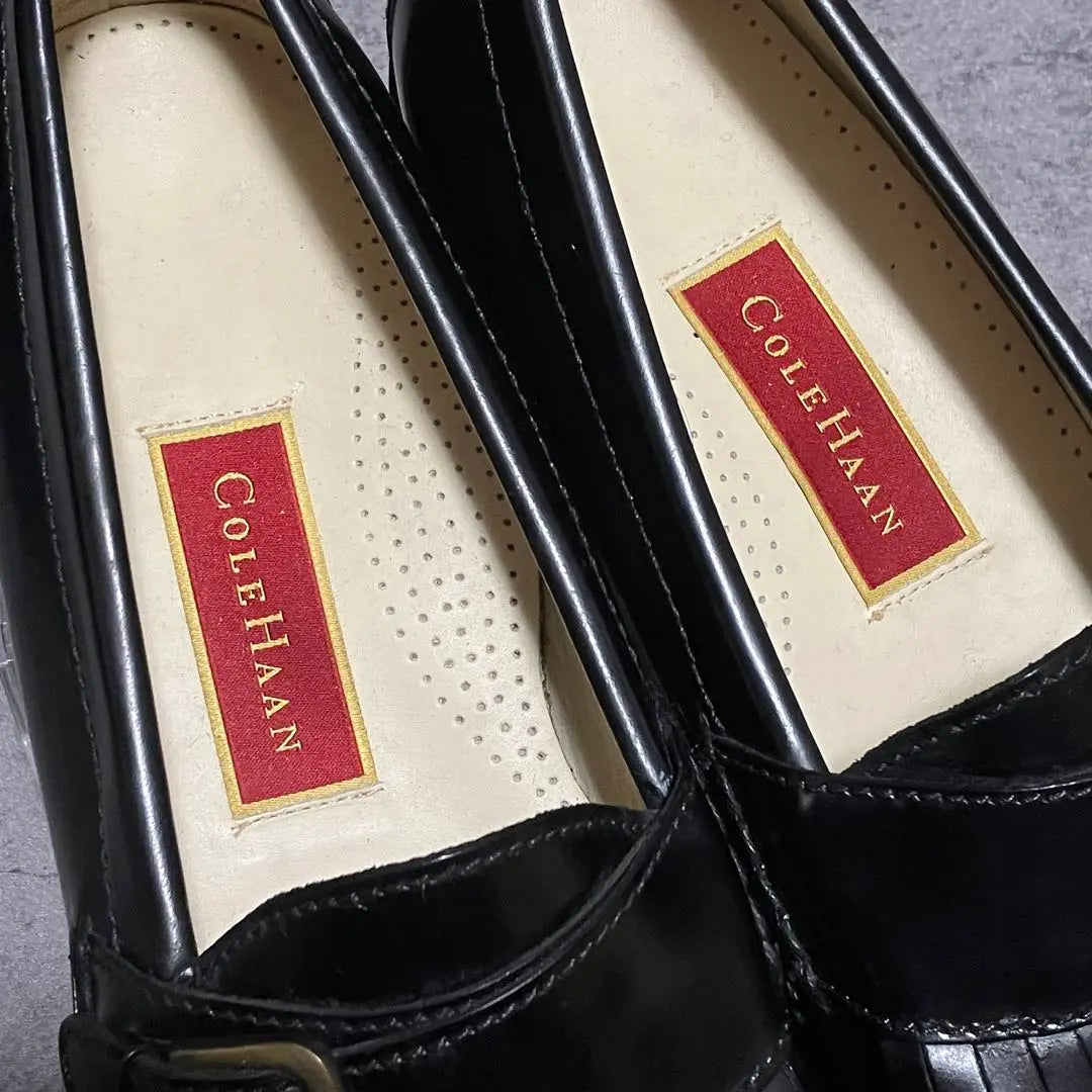 ♡Dead Stock♡ Cole Haan Loafers Old Logo New Black 1662