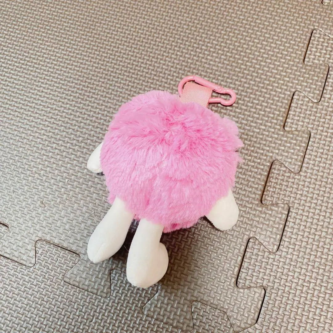 Anónimo ⭐️ Lindo llavero de peluche para mujer con dije para bolso, color rosa