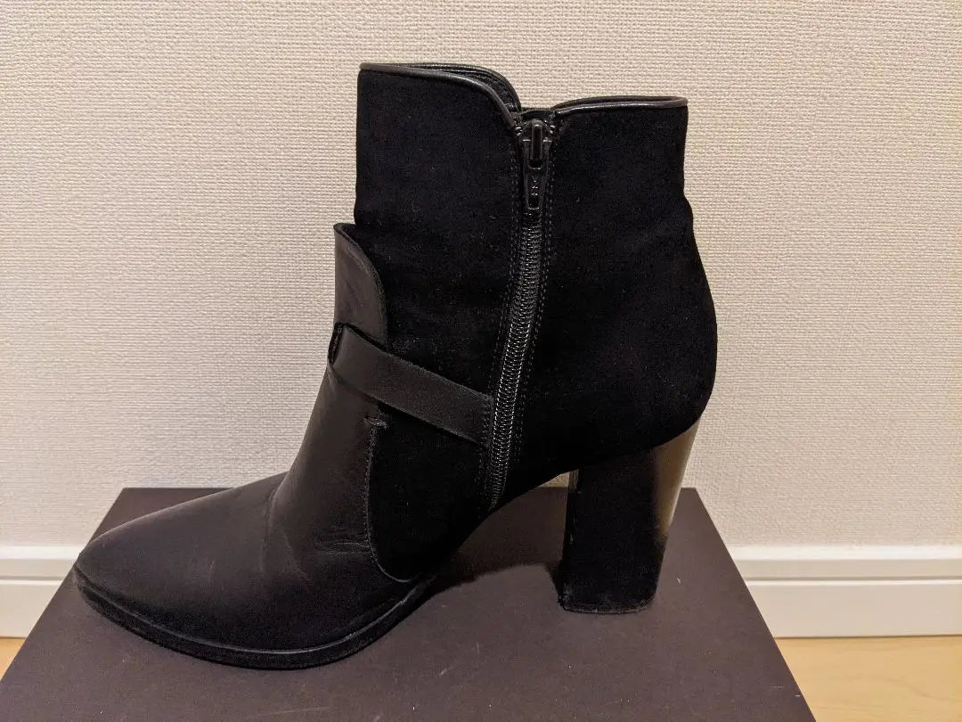 Good condition★PELLICO boots size 38 black chunky heel