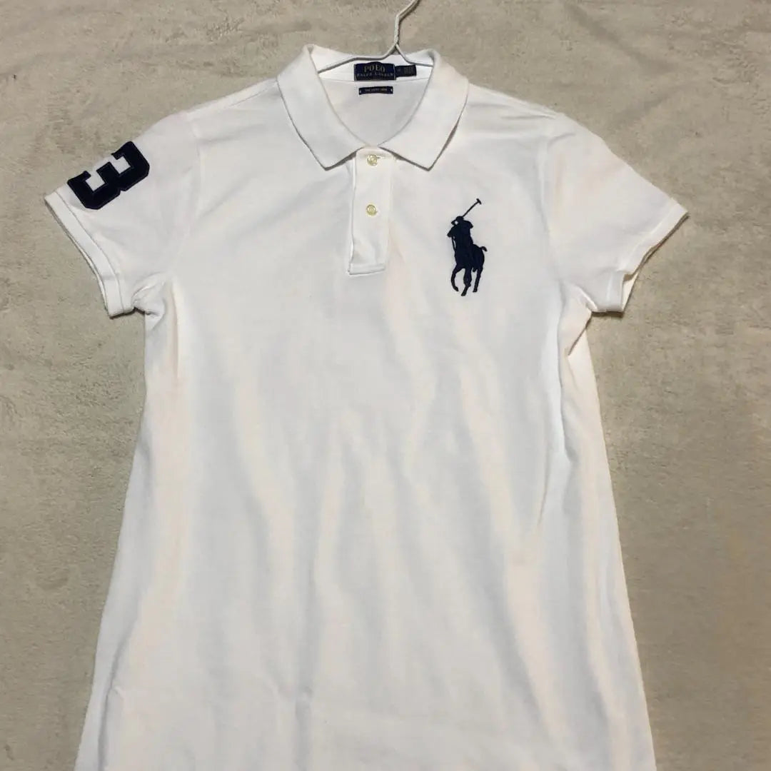 Artículos elegibles para donación: Vestido polo Polo Ralph Lauren Big Pony bordado blanco Talla M | 寄付対象品 ポロ ラルフローレン ポロワンピース ビックポニー刺繡 白 Mサイズ