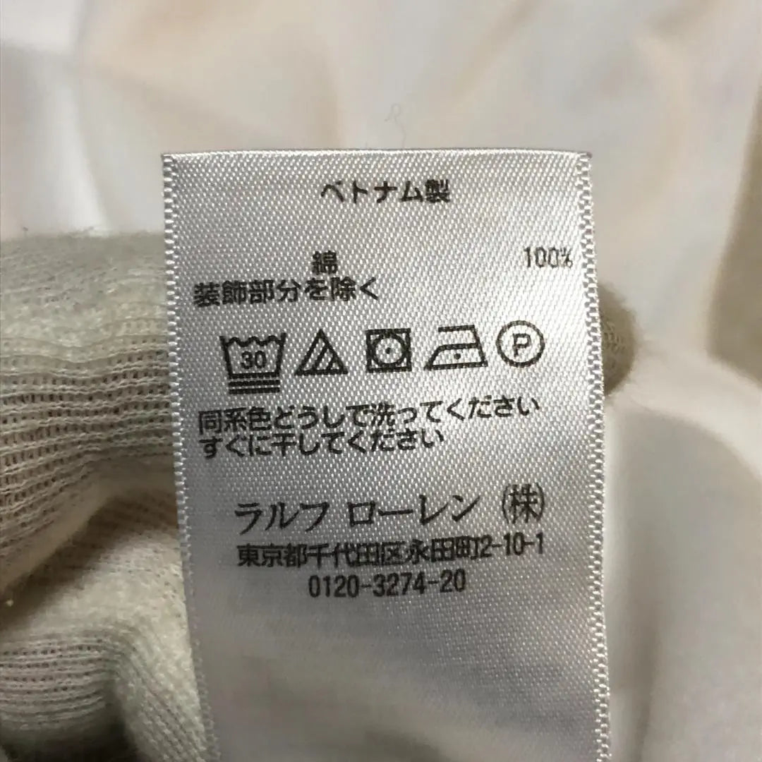 Items eligible for donation: Polo Ralph Lauren Polo Dress Big Pony Embroidered White M Size | 寄付対象品 ポロ ラルフローレン ポロワンピース ビックポニー刺繡 白 Mサイズ