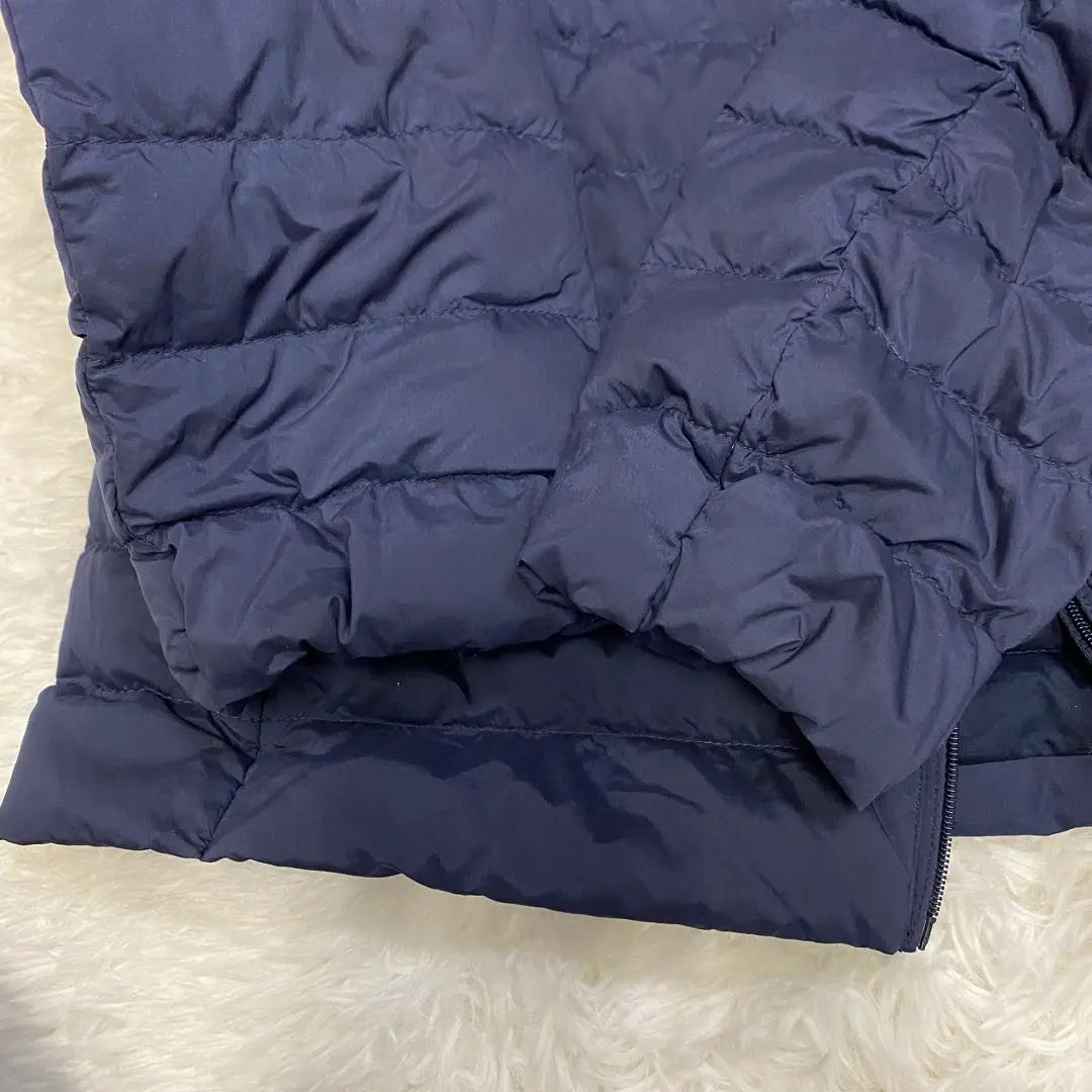 Chaqueta con capucha de plumón ultraligero UNIQLO L Azul marino