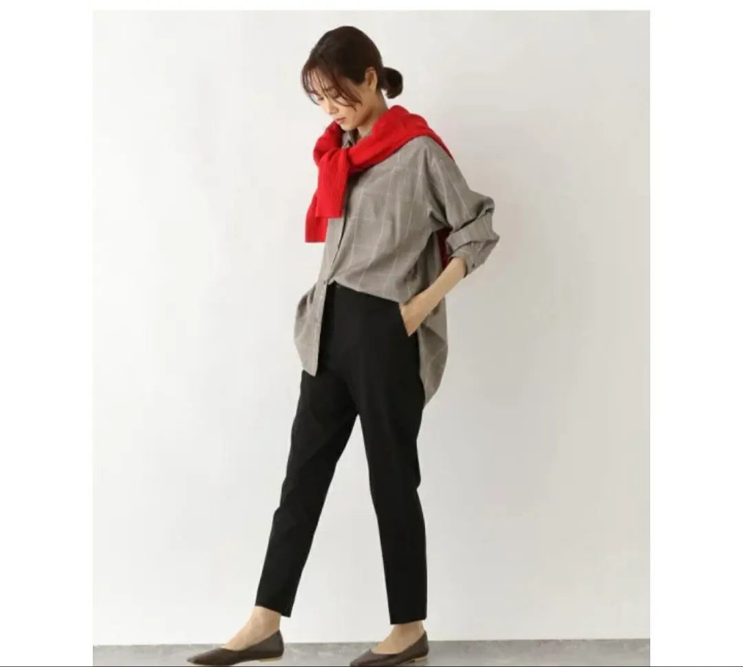 Slim tapered pants for women slacks