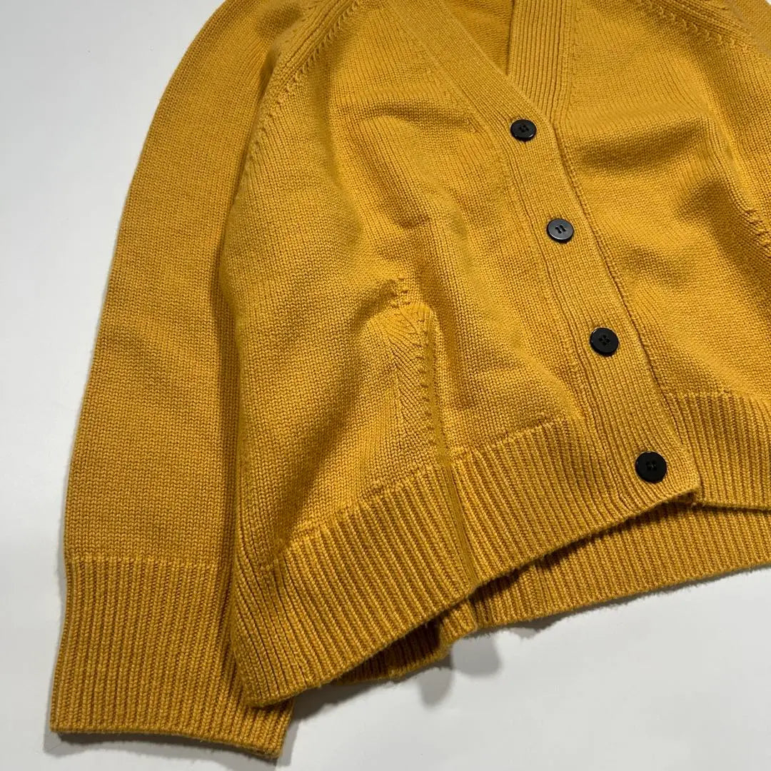 [Good condition] ebure 100% cashmere cardigan yellow casual