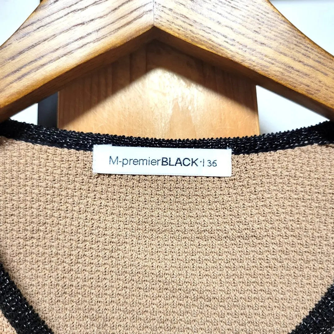 M-premier Black Cardigan Beads