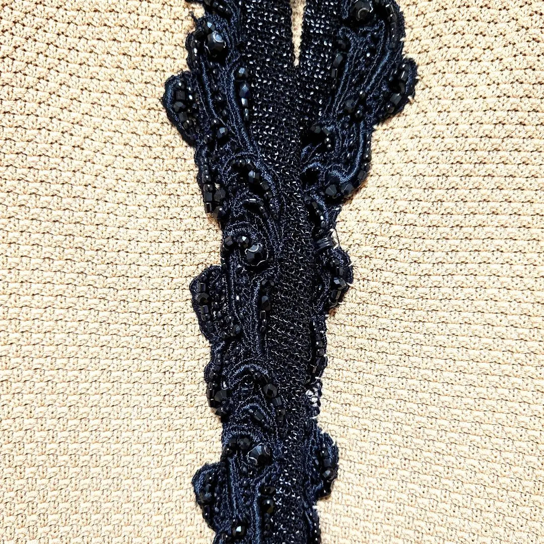 M-premier Black Cardigan Beads