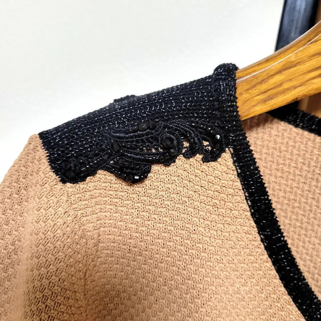 M-premier Black Cardigan Beads