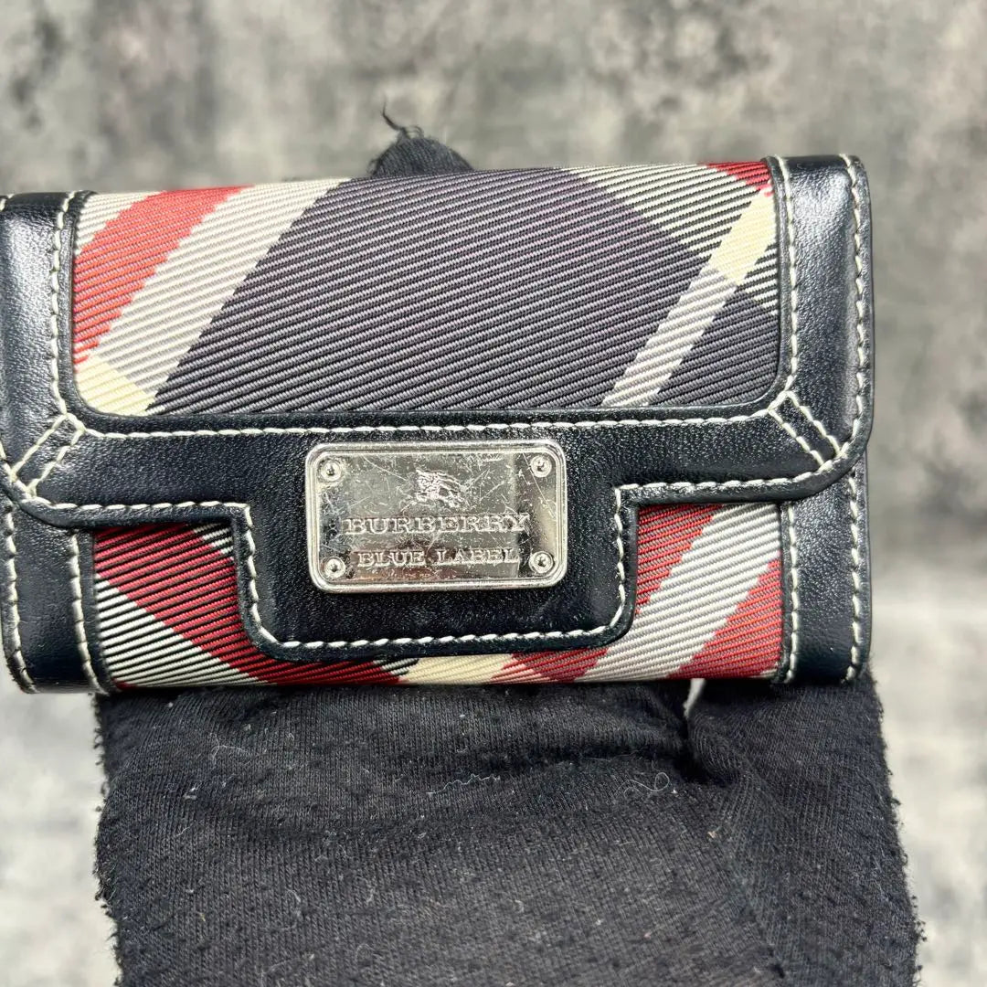 ✨️Extremadamente hermoso✨️BURBERRY Estuche para llaves Burberry Check de 6 piezas