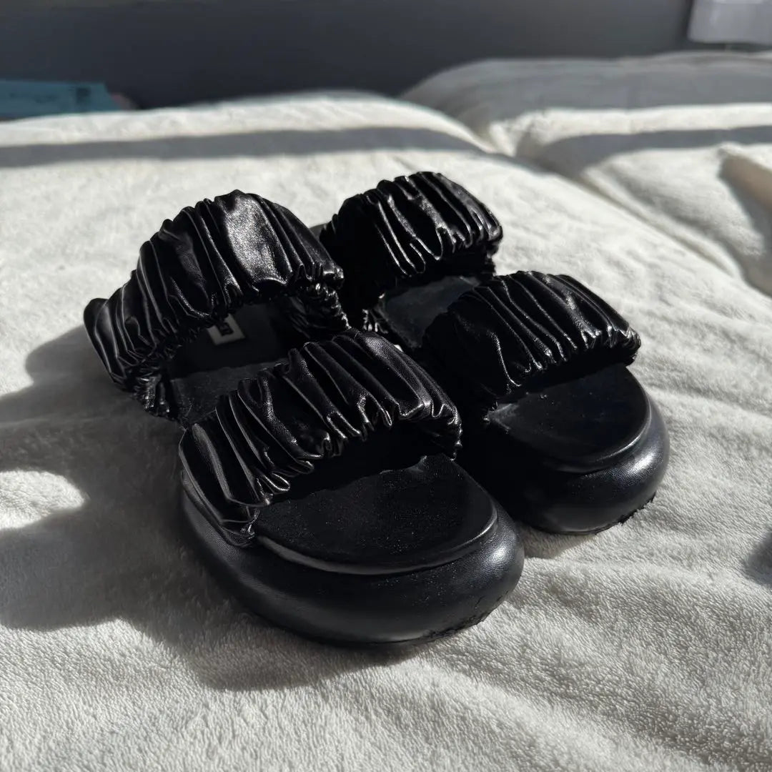 Beautiful goods used only once! Opened JIL SANDER leather sandals | 一度のみ使用の美品！ 裏張り済み JIL SANDER レザーサンダル