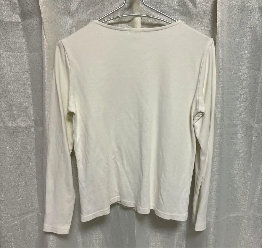 Women's Tops Casual Long Sleeve Simple Office White M