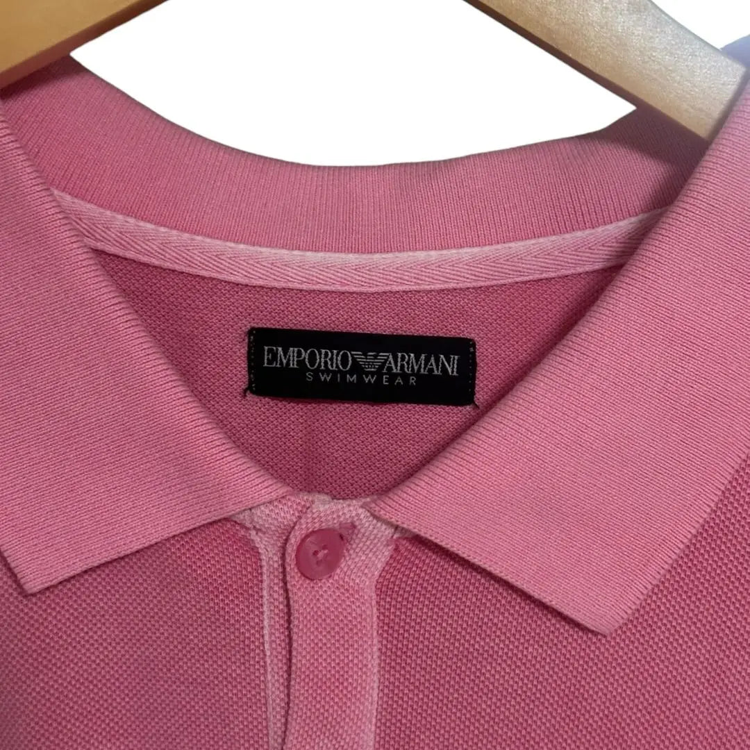 Super beautiful condition! EMPORIO ARMANI Short Sleeve Polo Shirt T-Shirt Niko∞2525