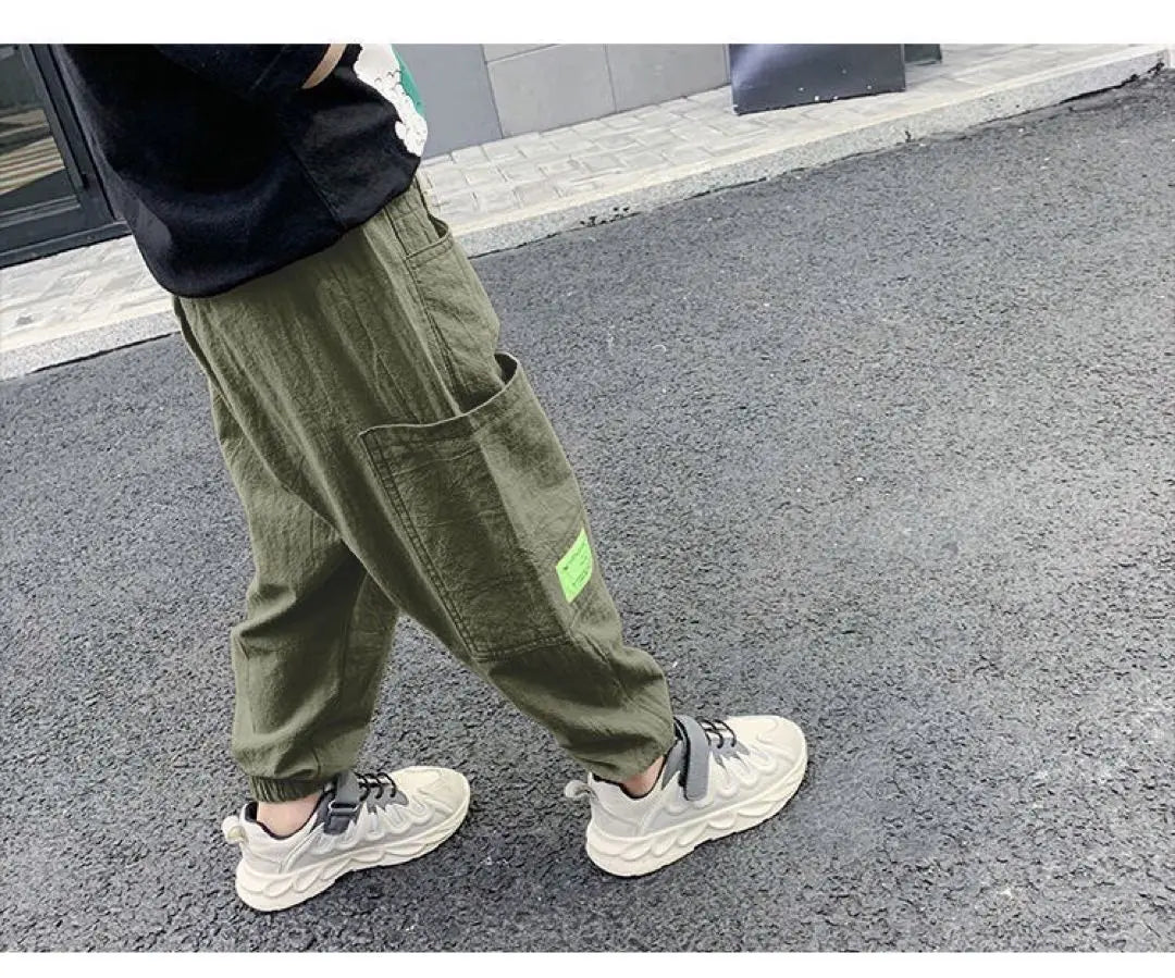 Popular⭐️ Cargo pants jogger pants men and women street dance kids 110