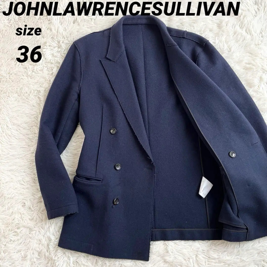 John Lawrence Sullivan Tailored Jacket Double Cashmere Blend Navy Navy