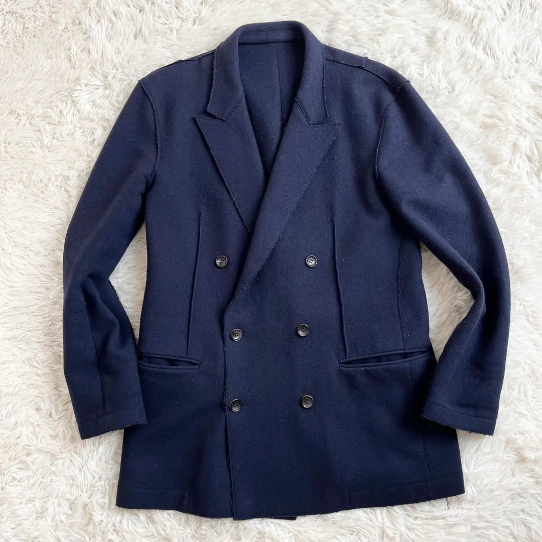 John Lawrence Sullivan Tailored Jacket Double Cashmere Blend Navy Navy