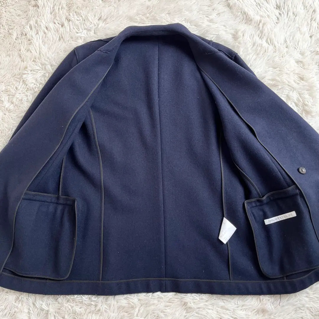 John Lawrence Sullivan Tailored Jacket Double Cashmere Blend Navy Navy