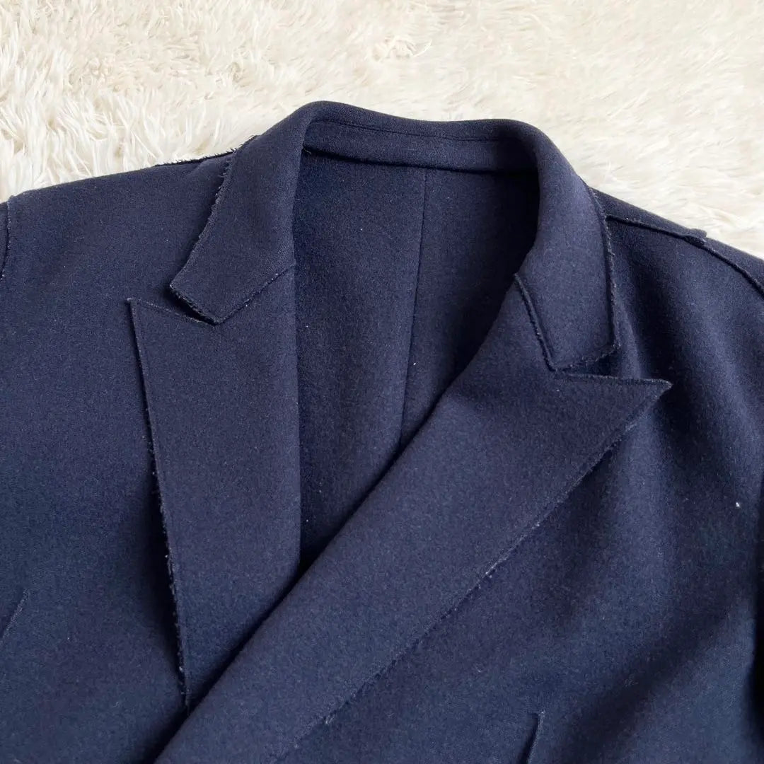 John Lawrence Sullivan Tailored Jacket Double Cashmere Blend Navy Navy