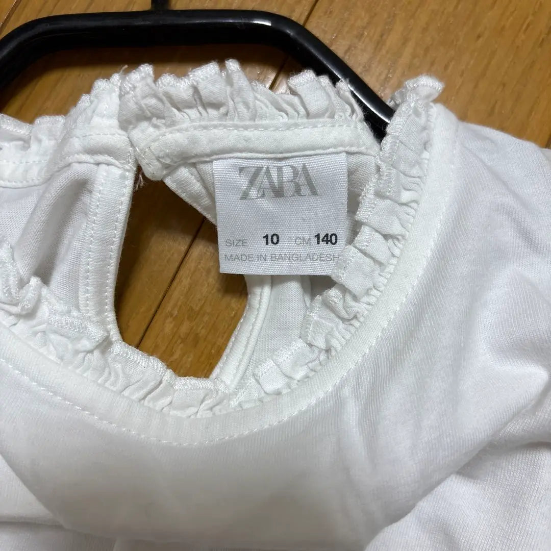 ZARA Embroidered Long Sleeve Shirt 140cm