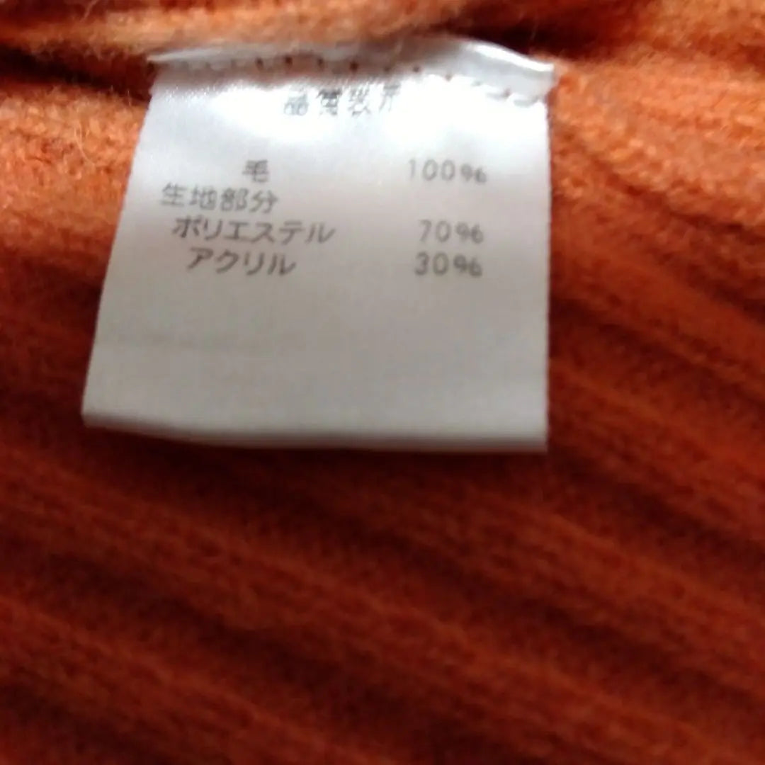 Women's outerwear cardigan M size orange