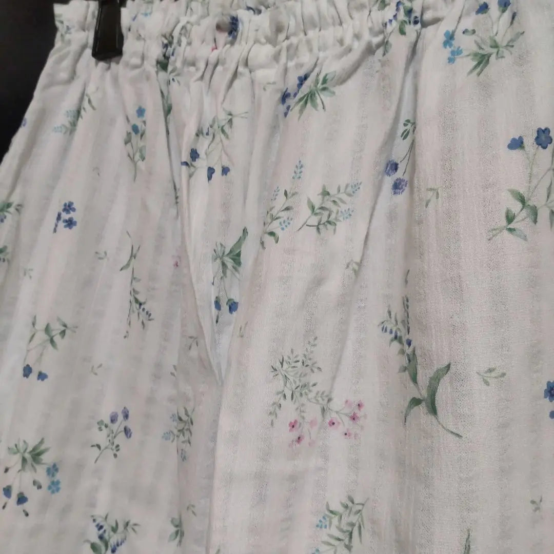 Pijama de manga larga para mujer, talla LP, estampado botánico