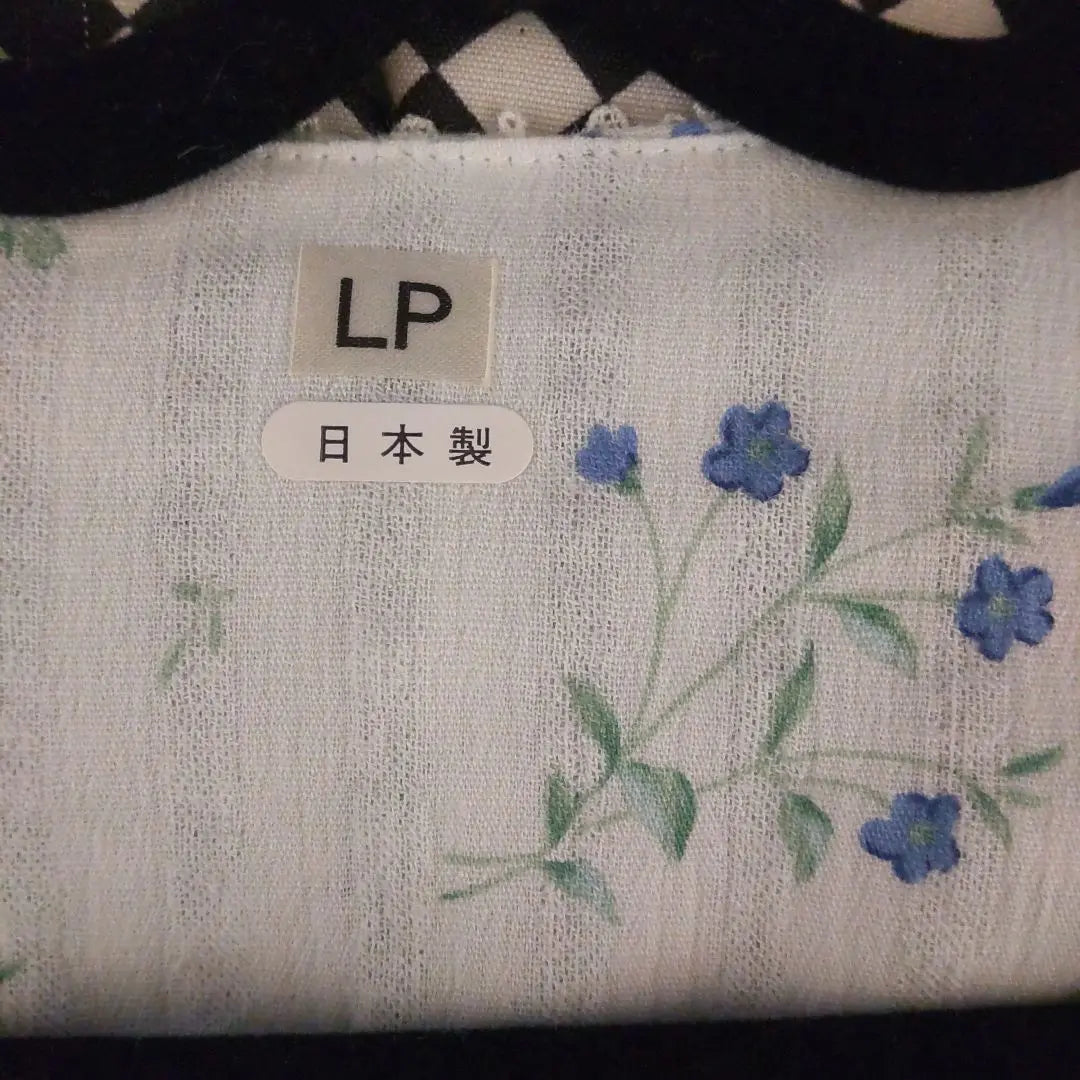 Pijama de manga larga para mujer, talla LP, estampado botánico