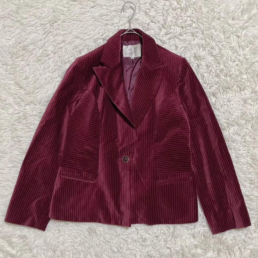 "Sanclair" Yoshihiko Ota (44) Velour tailored jacket Stripe