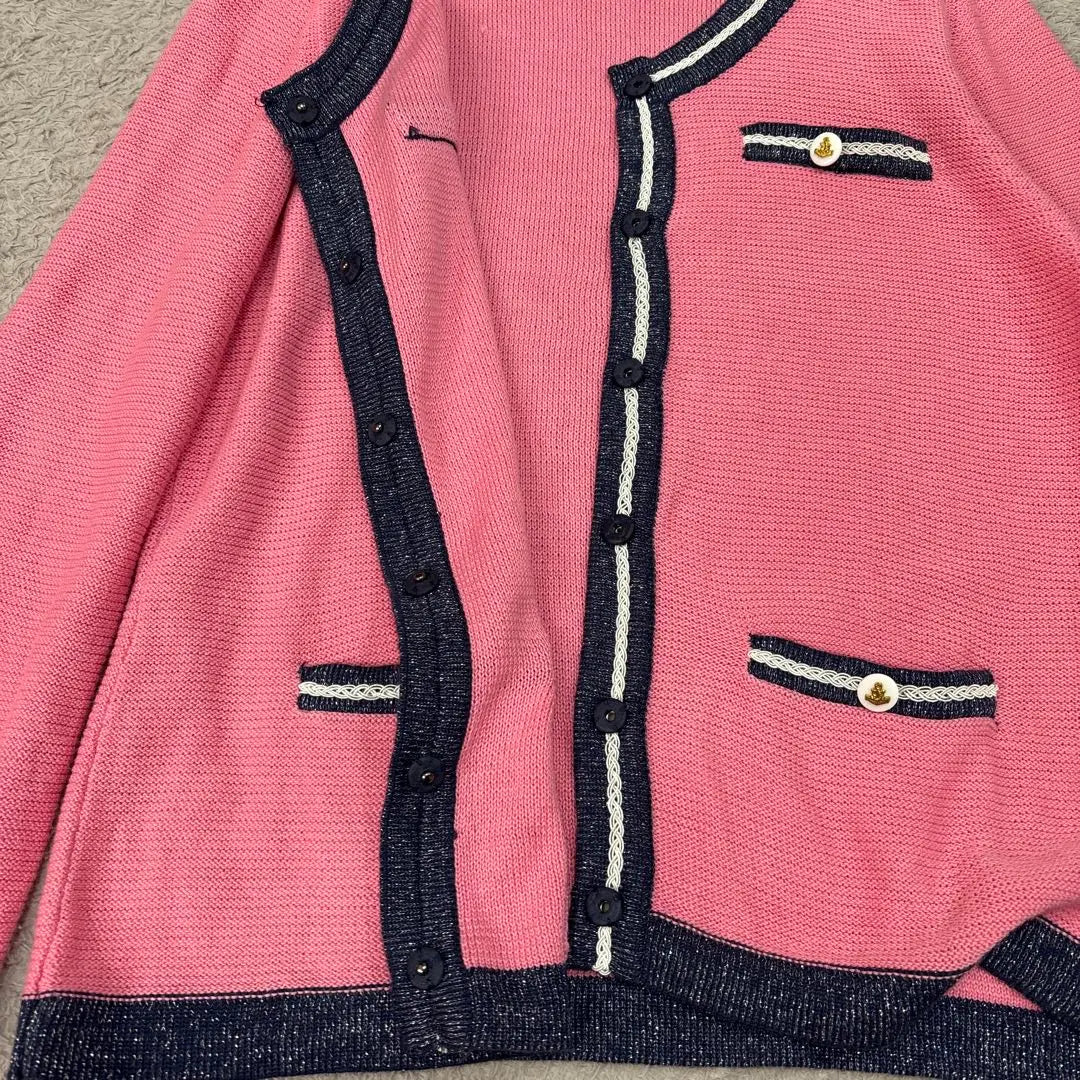 RICHIE WITCHIE Naigai Pink Cardigan Long Sleeve L size | Richie Witchie ナイガイ ピンク カーディガン 長袖Lサイズ