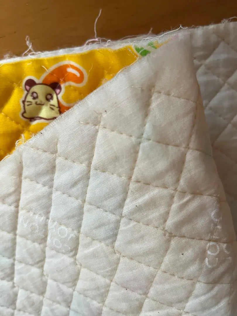 Tottoko Hamtaro Quilted Fabric Yellow