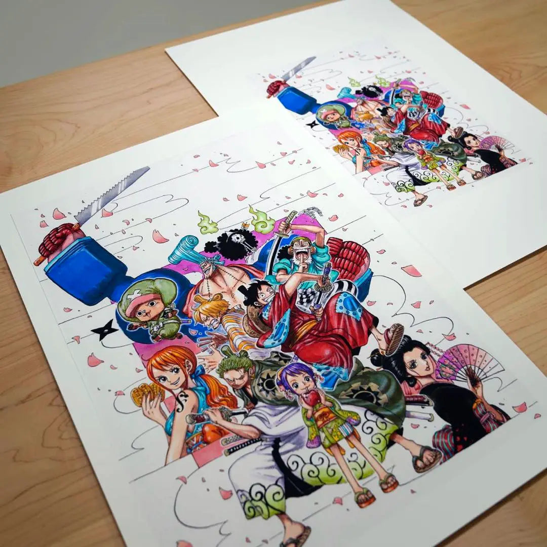 One Piece Manga Art Heritage Wano Country A2 Size