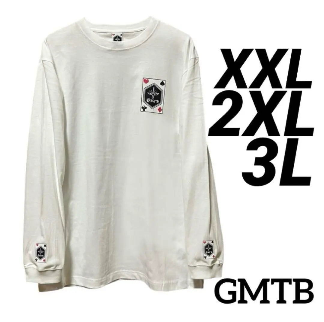 Nuevo GMTB Camiseta larga Camiseta larga Blanco XXL 2XL 3L | 新品 GMTB ロングTシャツ ロンT 白 XXL 2XL 3L