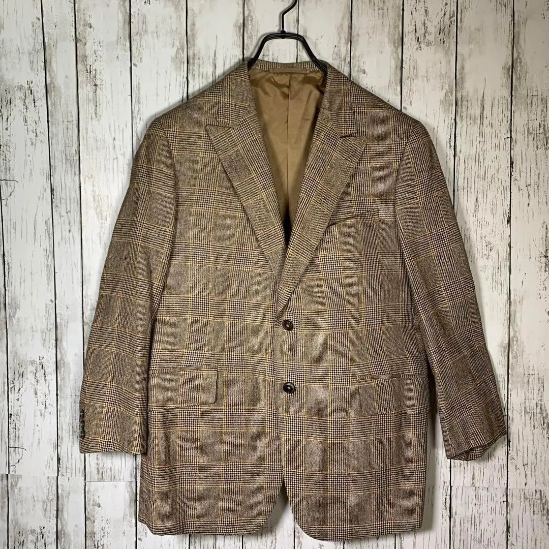 [K.B.YAMADA] Tailored jacket [F] Brown total pattern luxury gentleman