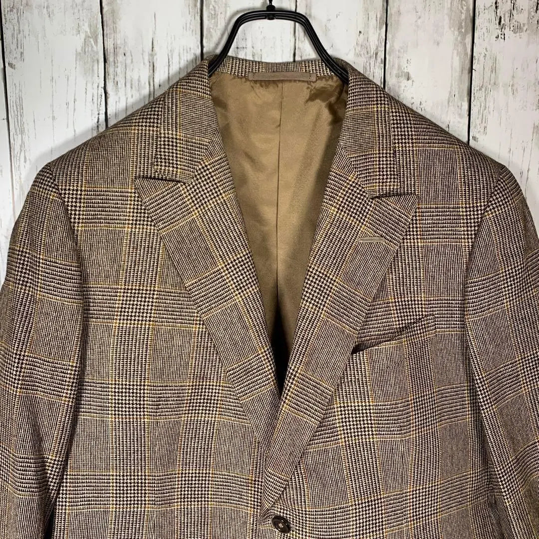 [K.B.YAMADA] Tailored jacket [F] Brown total pattern luxury gentleman