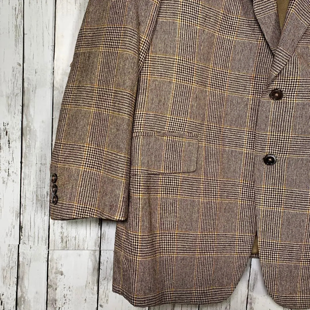 [K.B.YAMADA] Tailored jacket [F] Brown total pattern luxury gentleman