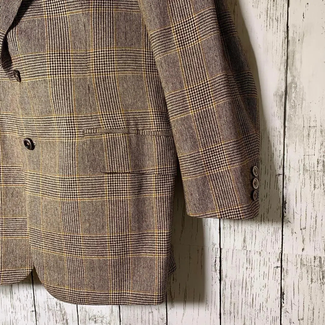 [K.B.YAMADA] Tailored jacket [F] Brown total pattern luxury gentleman