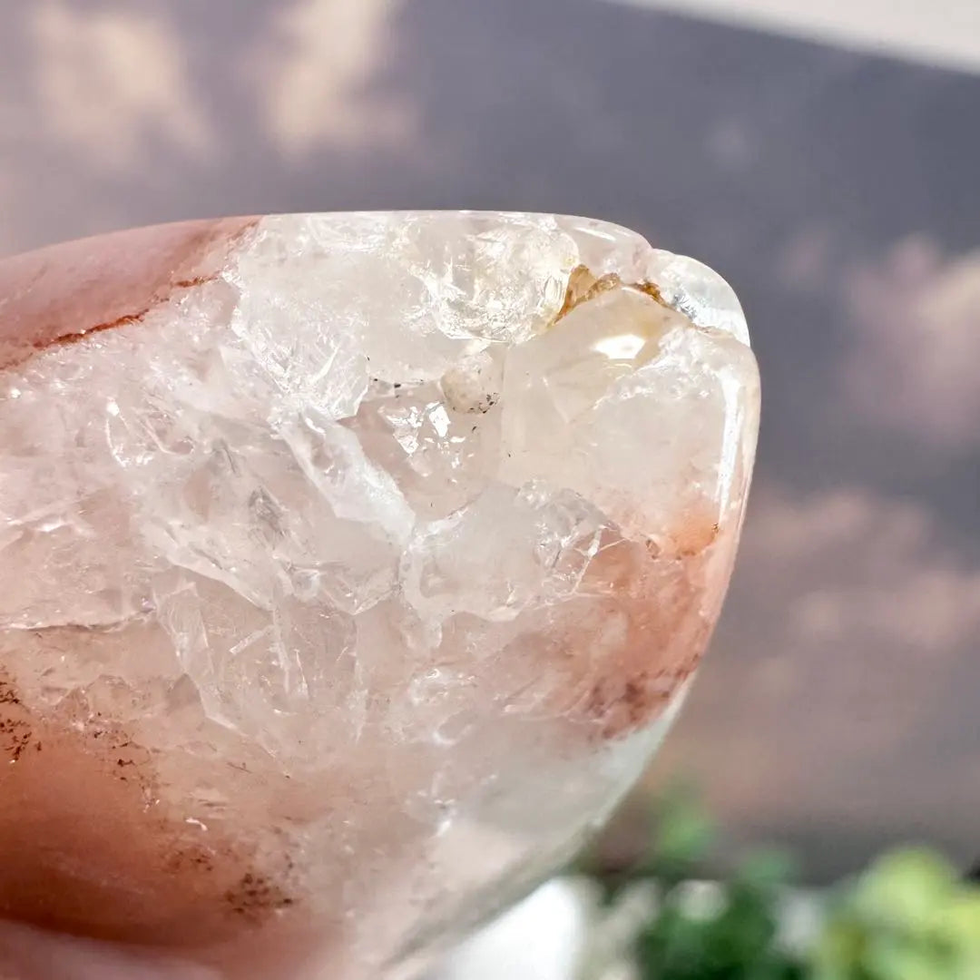 [D089] Zakugira Quartz.*・゜Sakura Agate Droplet Drop Motif Type B