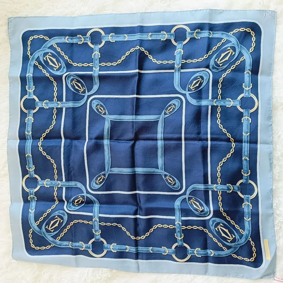 Vintage Cartier scarf les multibelles Cartes | ヴィンテージ　カルティエ　スカーフ　les multibelles Cartes