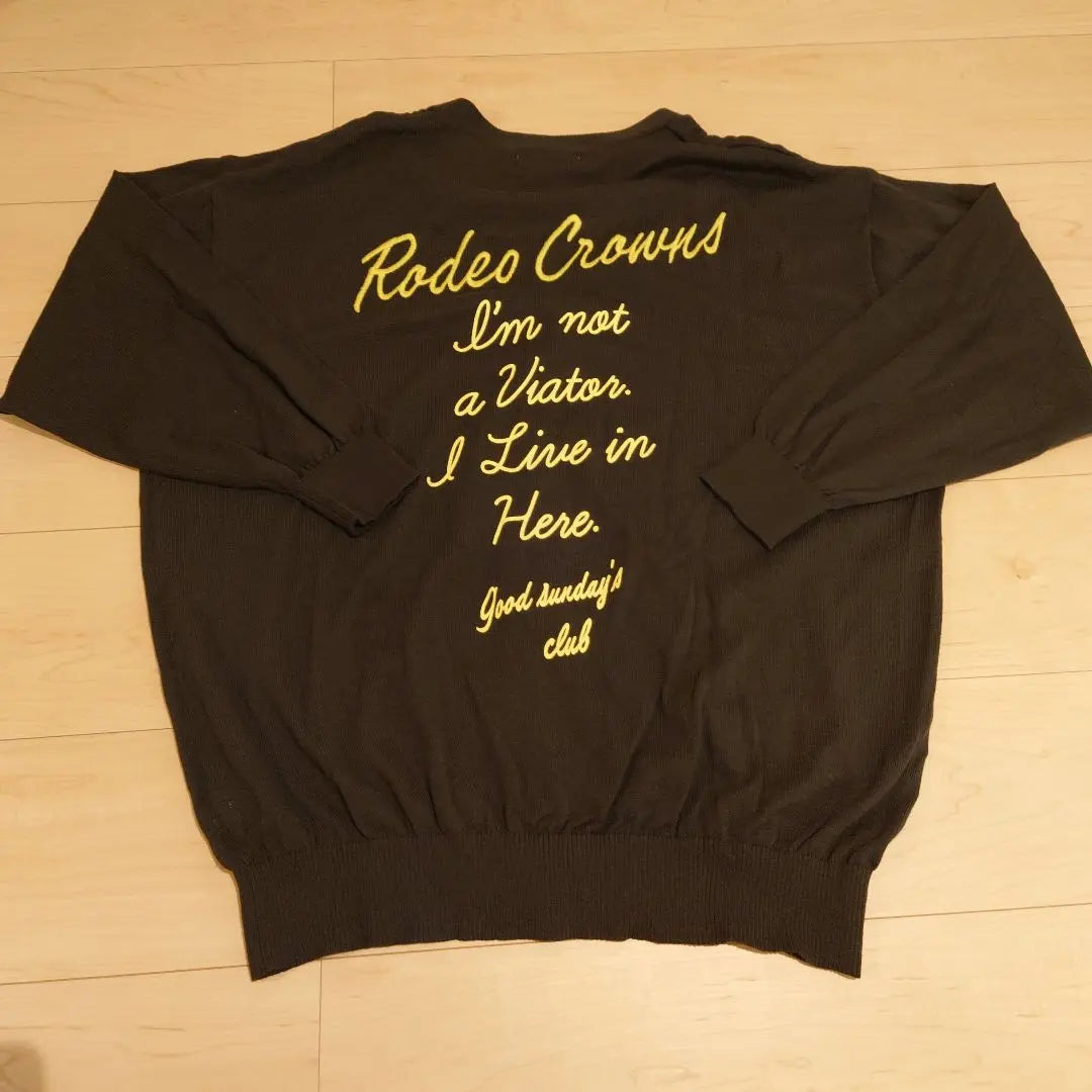 ⭐️Free Shipping⭐️Rodeo Crowns Wide Bowl Lettering Logo Knit Cardigan