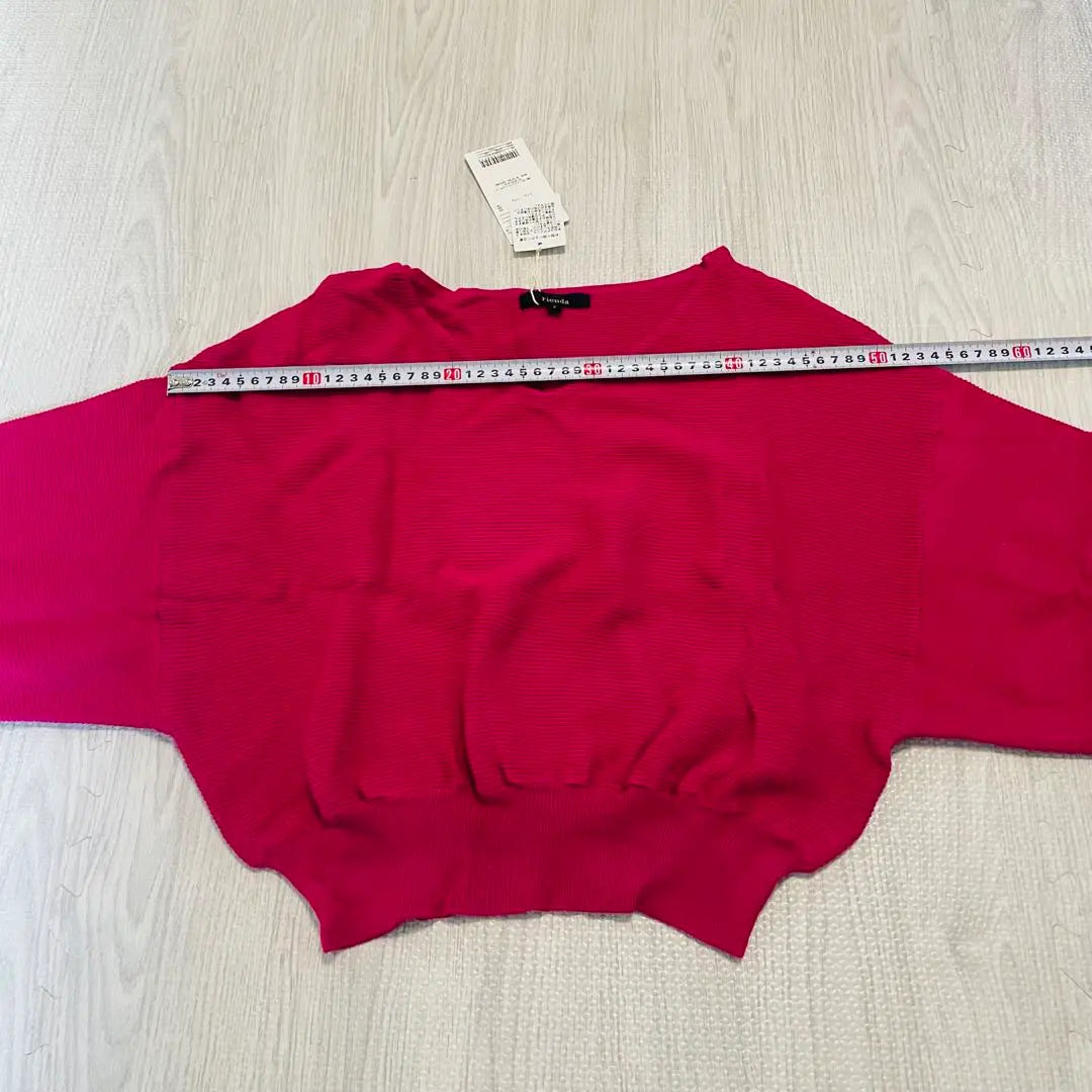 [Unused item] rienda knit dark pink V neck free size