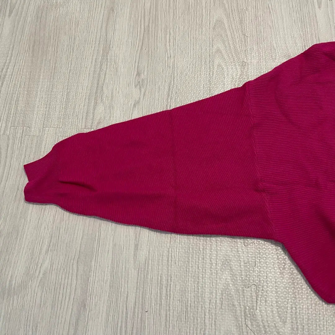 [Unused item] rienda knit dark pink V neck free size