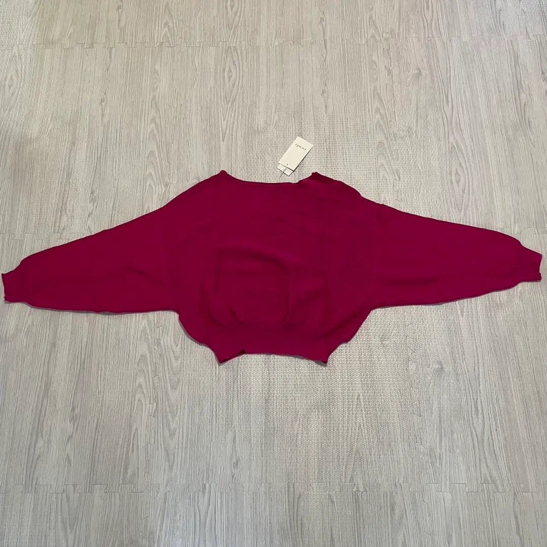 [Unused item] rienda knit dark pink V neck free size