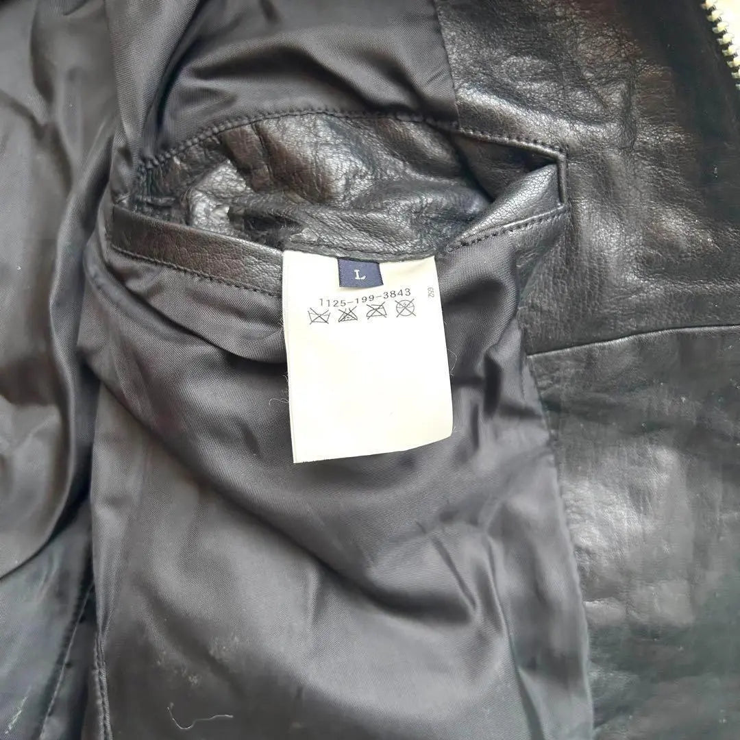 UNITED ARROWS Lamb Leather Single Rider Jacket with Tag L