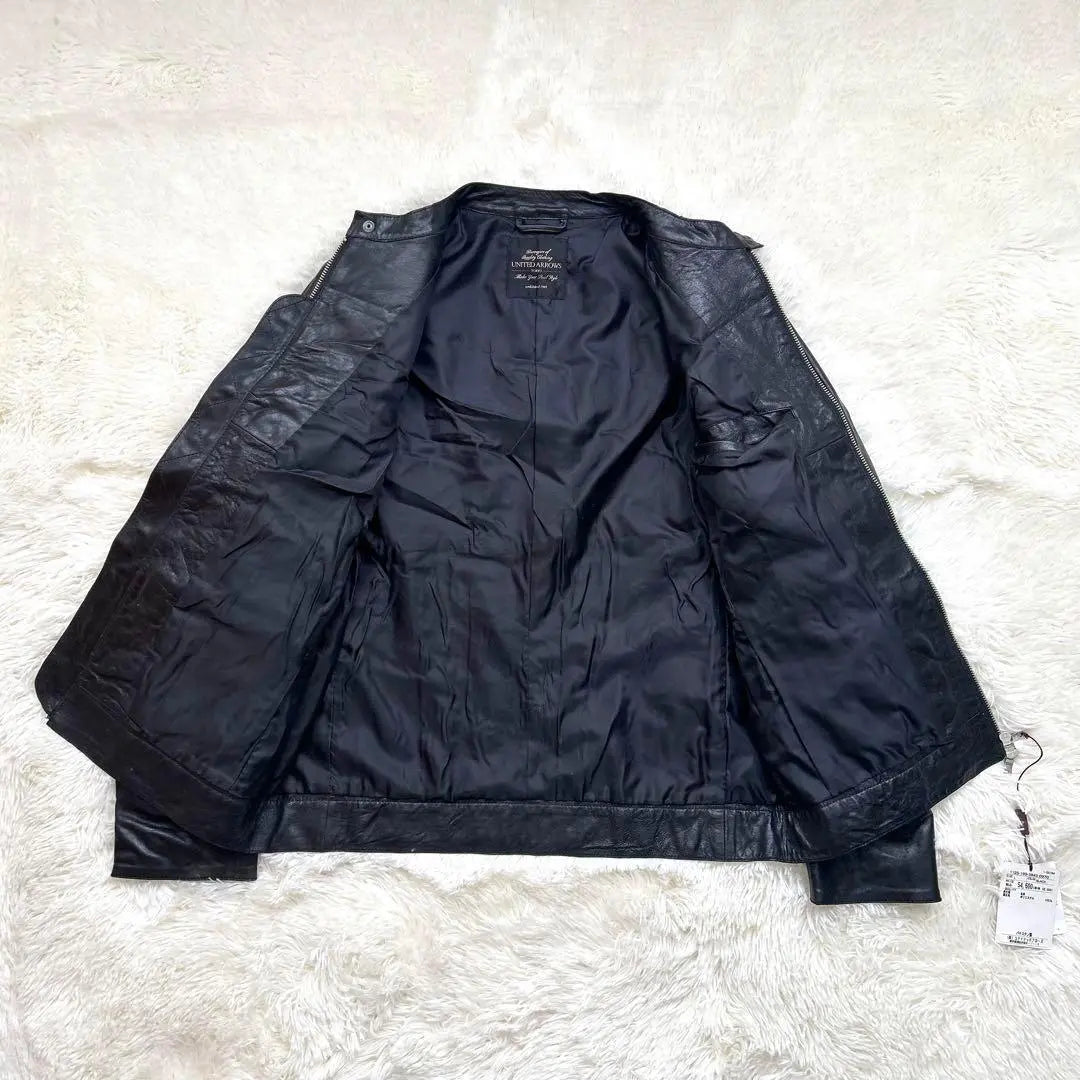 UNITED ARROWS Lamb Leather Single Rider Jacket with Tag L