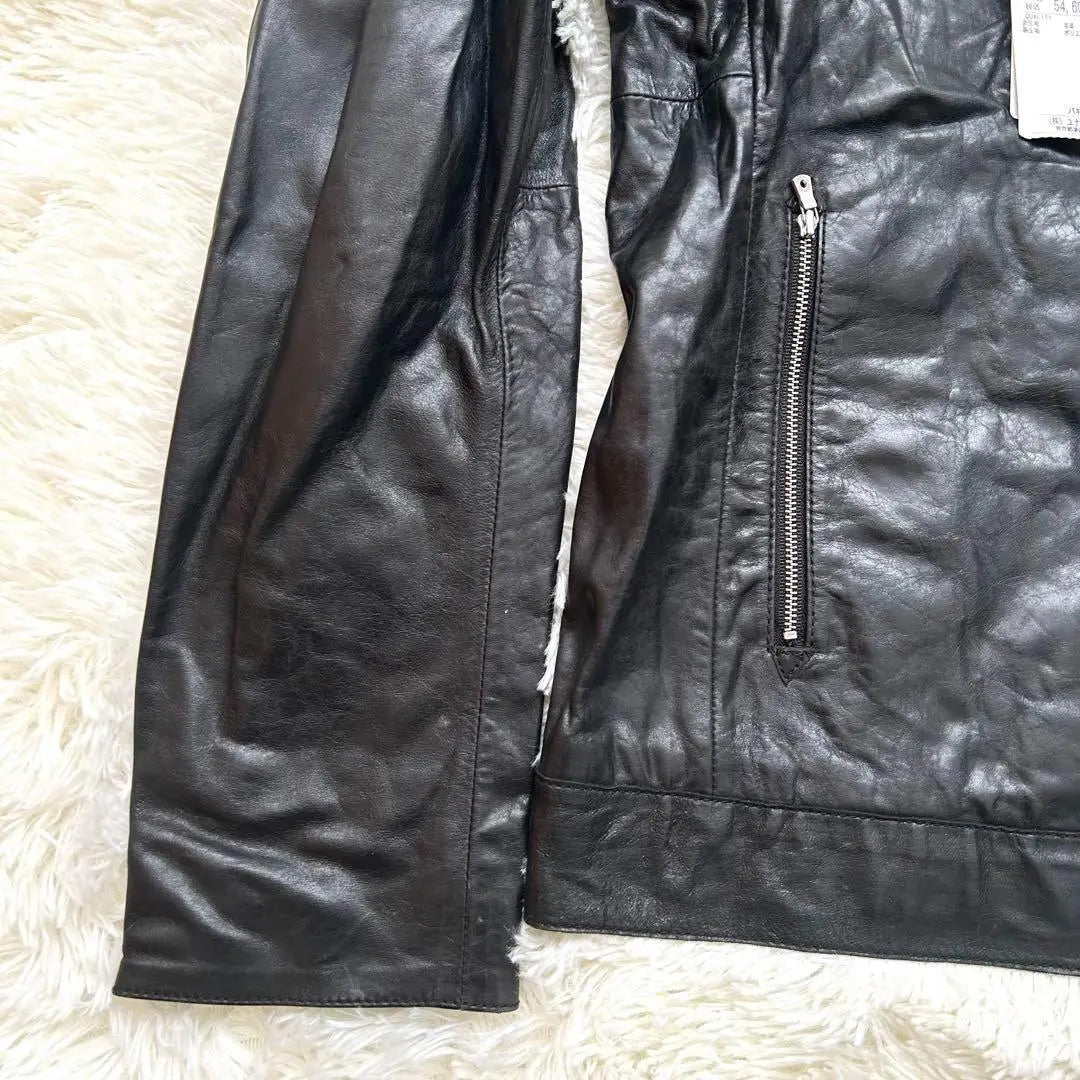 UNITED ARROWS Lamb Leather Single Rider Jacket with Tag L