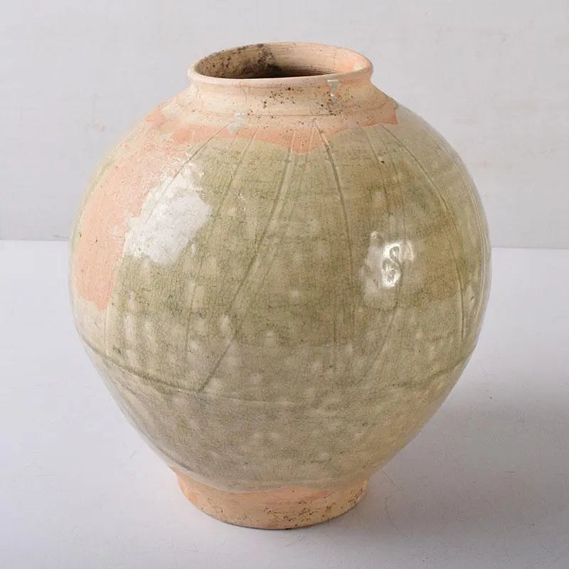 Thai ancient ceramics, Sunkorok, Song Huroku, engraved lined jar, C, R8477H