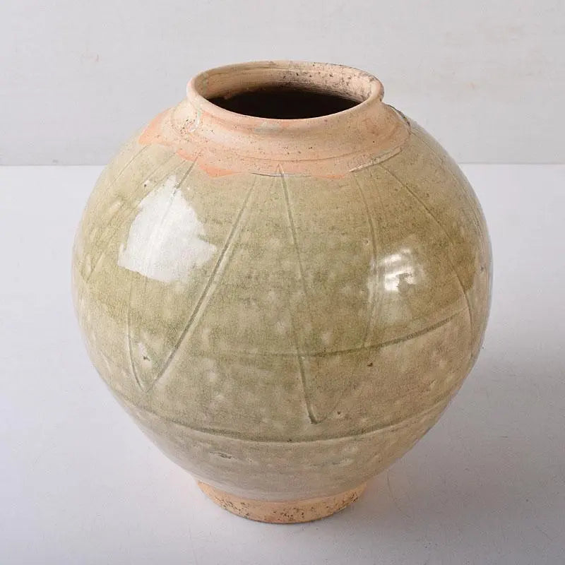 Thai ancient ceramics, Sunkorok, Song Huroku, engraved lined jar, C, R8477H