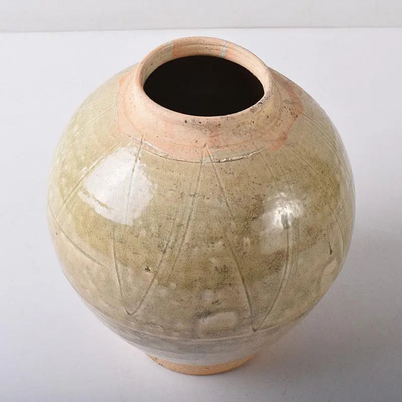 Thai ancient ceramics, Sunkorok, Song Huroku, engraved lined jar, C, R8477H