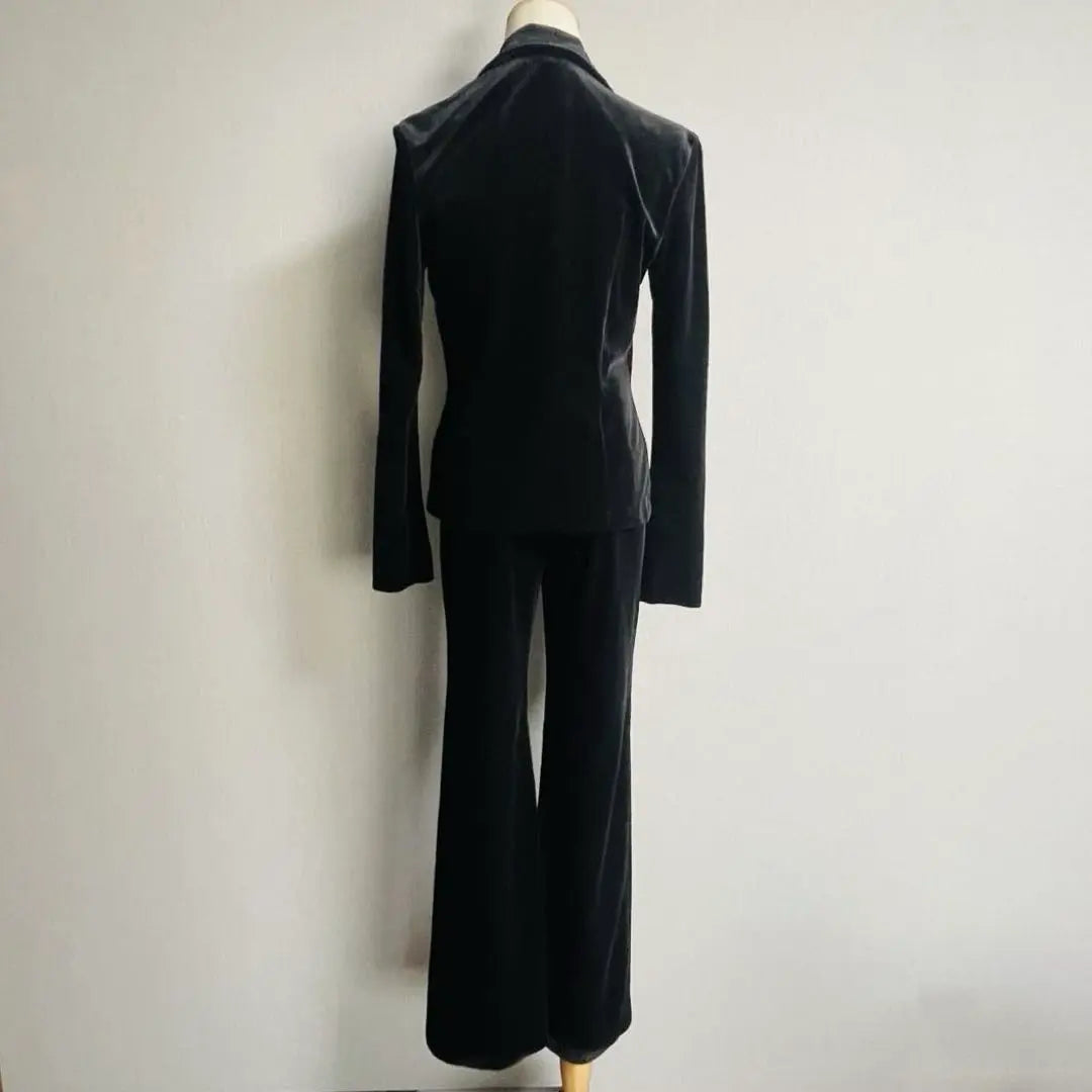 Good condition DRACAENA backless pants suit black velour black set